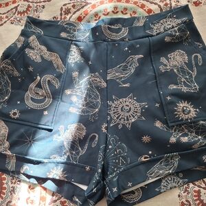 Blackmilk High Waist Shorts with Zodiac Patterns